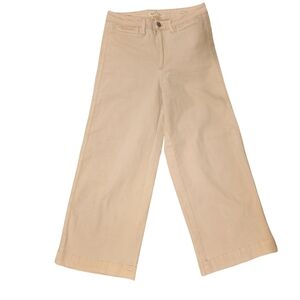 Oat New York Cream Wide Leg Crop Size 6